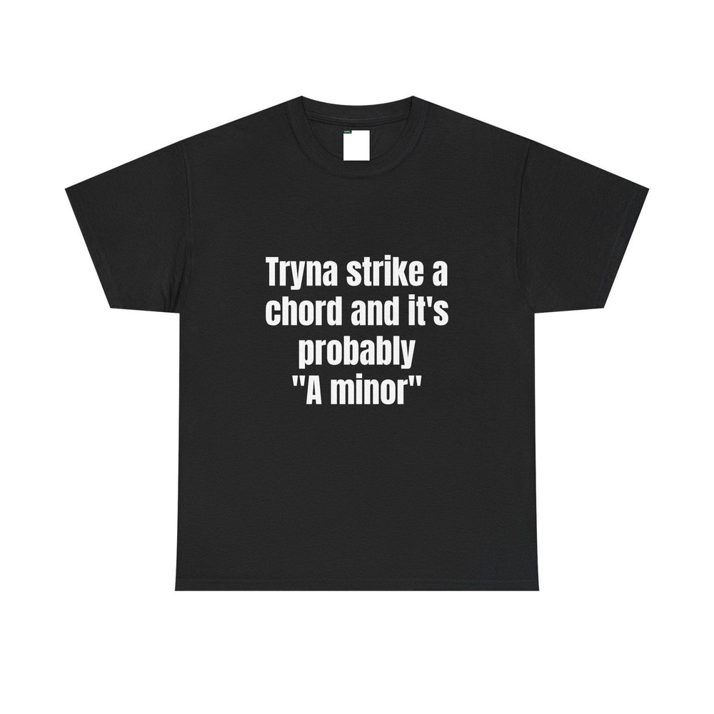 Kendrick Lamar - A Minor Music Humor Unisex Black Cotton Tee